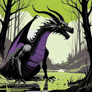 Art for Adult Black Dragon